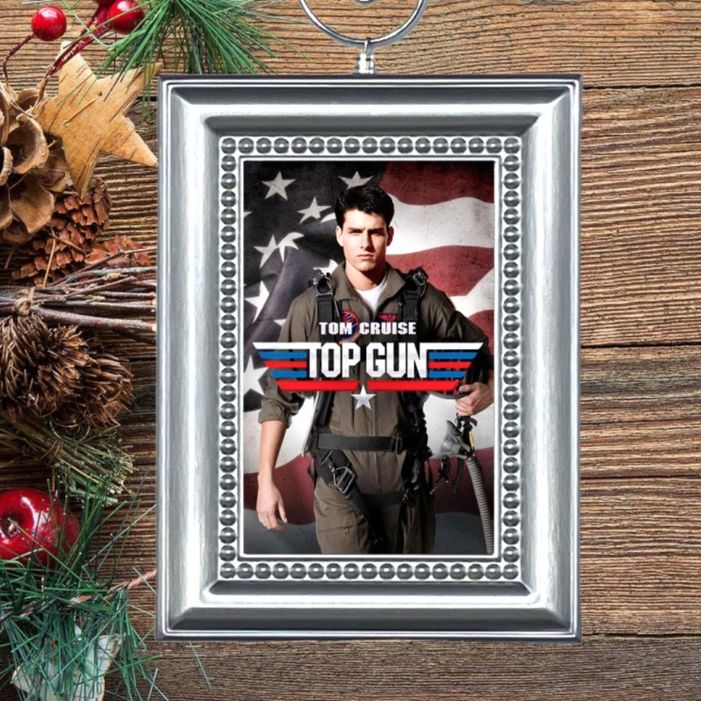 Top Gun Pete Mitchell Maverick Retro Movie Memorabilia Christmas‎ Tree Ornament
